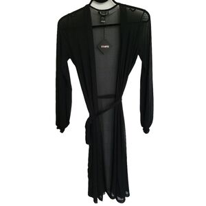 NWT Long Mesh Cardigan | Black | Size XS | Revamped | New with tags